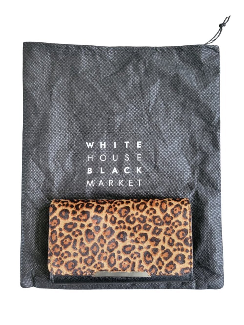 WHBM Leopard Crossbody Clutch